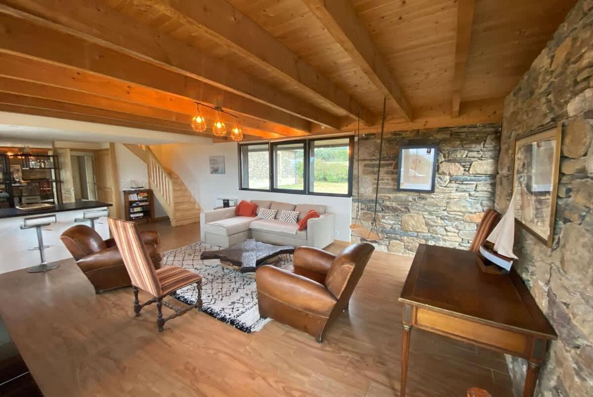 Large Farmhouse With Garden And Sea View For 8 People Locquenole 외부 사진